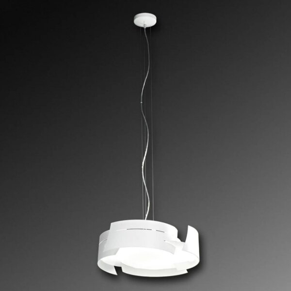 Lampadario moderno selene illuminazione vultur 1021e 1024e e27 led acciaio sospensione - Selene Illuminazione