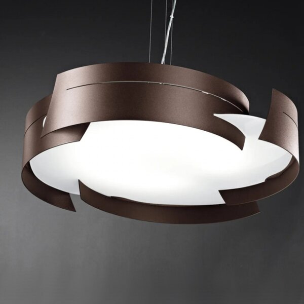 Lampadario moderno selene illuminazione vultur 1021e 1024e e27 led acciaio sospensione - Selene Illuminazione