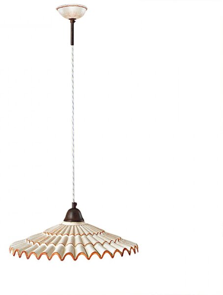 Lampadario rustico due p illuminazione vania sm sg e27 led ceramica sospensione - Due P Illuminazione