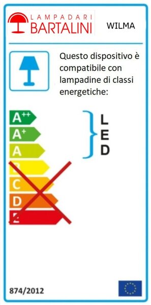 Applique classico lampadari bartalini wilma ap e27 led ottone rame tessuto lampada parete - Lampadari Bartalini