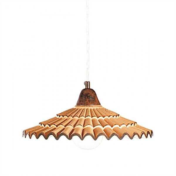 Lampadario rustico due p illuminazione vania sm sg e27 led ceramica sospensione - Due P Illuminazione