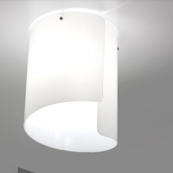 Plafoniera moderna selene illuminazione papiro 0386 053 e27 led vetro lampada soffitto - Selene Illuminazione
