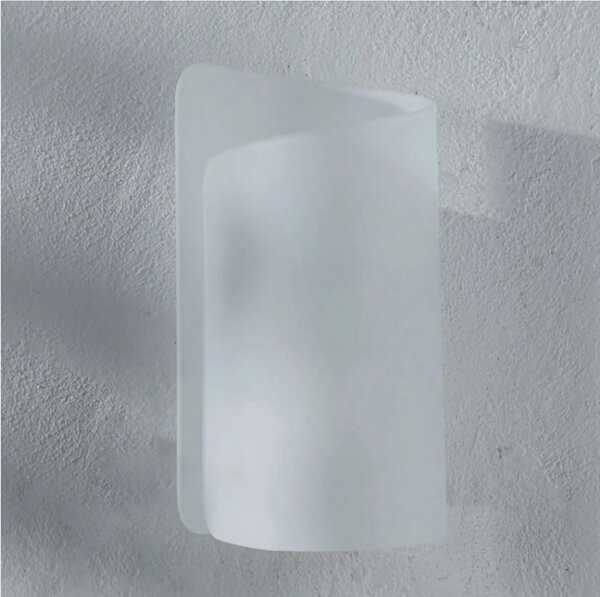Applique moderno selene illuminazione papiro 0371 e27 led vetro lampada parete - Selene Illuminazione