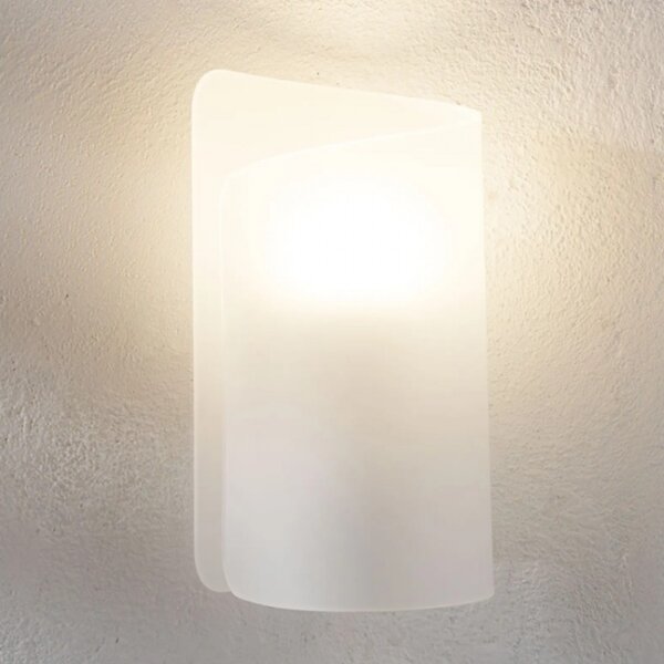 Applique moderno selene illuminazione papiro 0371 e27 led vetro lampada parete - Selene Illuminazione