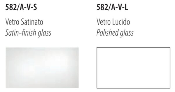 Applique moderna fratelli braga virgola 582 av e27 led vetro biemissione - Fratelli Braga
