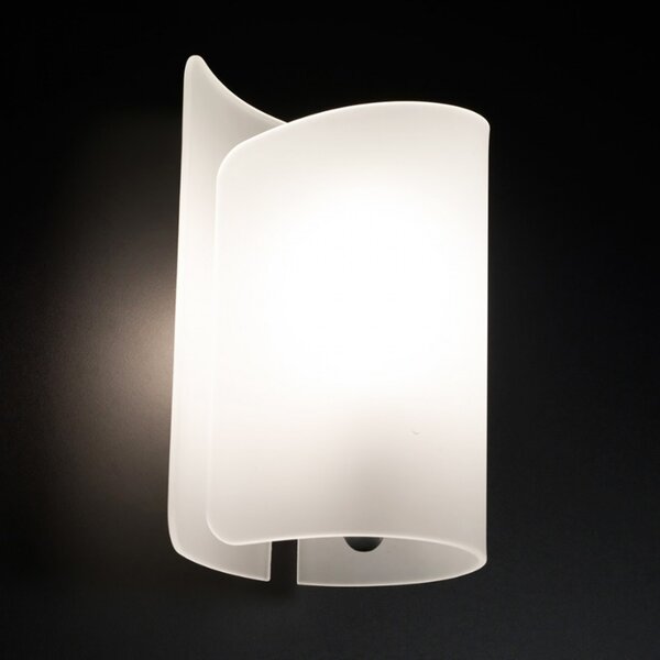 Applique moderno selene illuminazione papiro 0371 e27 led vetro lampada parete - Selene Illuminazione
