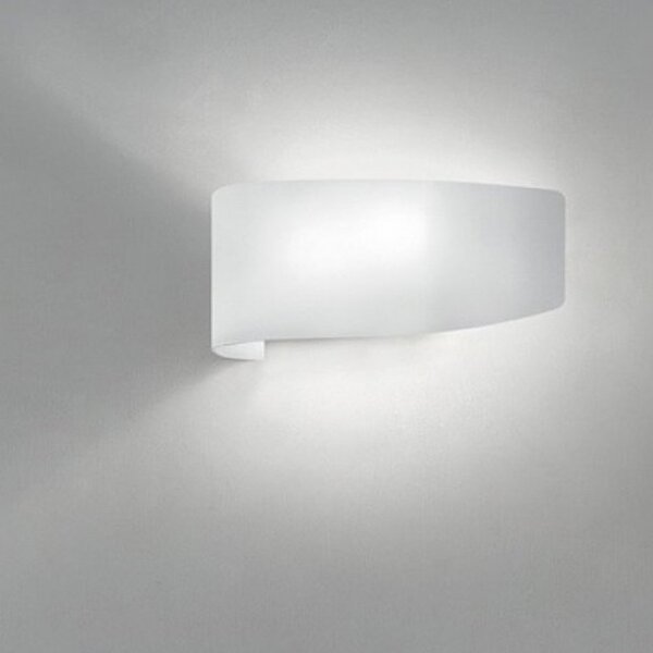 Applique moderna fratelli braga virgola 582 av e27 led vetro biemissione - Fratelli Braga
