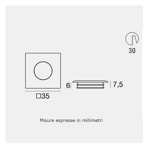 Faretto incasso linea light vissa q c00478 ip44 calpestabile - I-led - Maestro