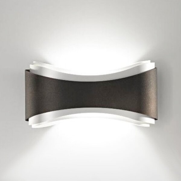 Applique moderna selene illuminazione ionica 1035 011 009 033 006 r7s led metallo biemissione lampada parete - Selene Illuminazione