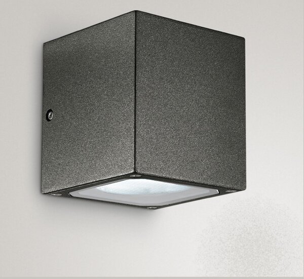 Applique alluminio gea led apo ges170 led ip54 gx53 lampada parete moderna biemissione esterno - Gea Led