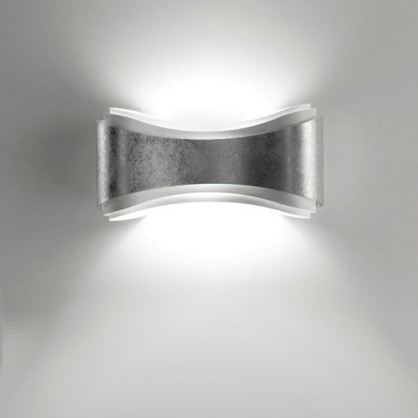 Applique moderna selene illuminazione ionica 1035 011 009 033 006 r7s led metallo biemissione lampada parete - Selene Illuminazione