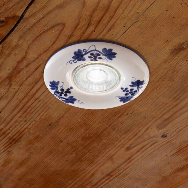 Faretto incasso led classico ferroluce pescara c481 gu10 ceramica spot - Ferroluce