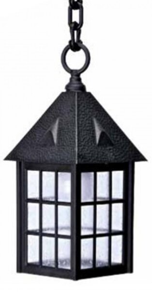 Lampadario classico lampadari bartalini d.7016 s blk db.0067 e27 led duralighting sospensione lanterna - Lampadari Bartalini Esterno