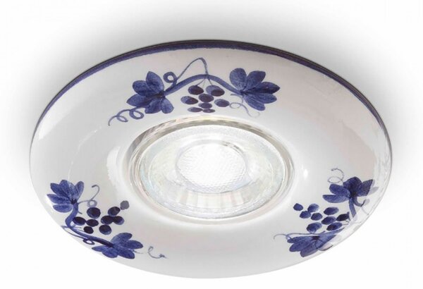 Faretto incasso led classico ferroluce pescara c481 gu10 ceramica spot - Ferroluce