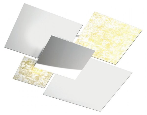 Applique moderno top light shadow 1088 pl45 e27 led vetro lampada parete soffitto - Top Light