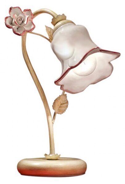 Abat-jour classica ferroluce pisa c1209 lu e14 led metallo ceramica lampada tavolo - Ferroluce