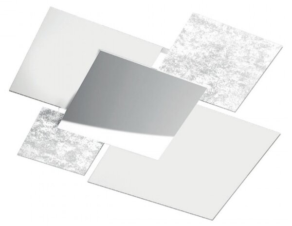 Plafoniera moderna top light shadow 1088 pl70 e27 led vetro lampada soffitto parete - Top Light