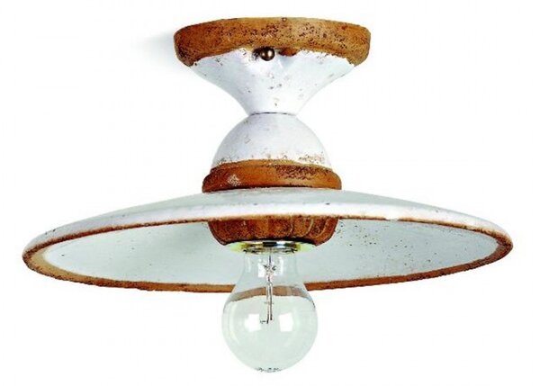 Plafoniera toscot settimello 1162 e27 led lampada soffitto rustica - Toscot