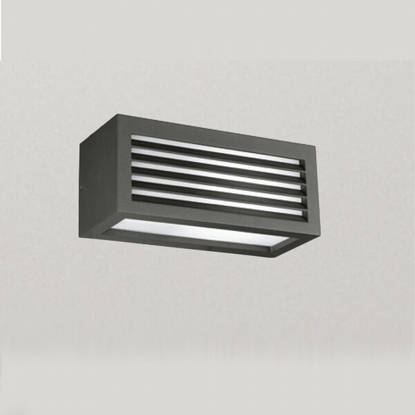 Applique alluminio gea led garo ges310 ges313 led ip54 lampada parete moderno esterno e27 - Gea Led