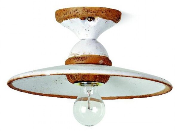 Plafoniera toscot settimello 1162 e27 led lampada soffitto rustica - Toscot