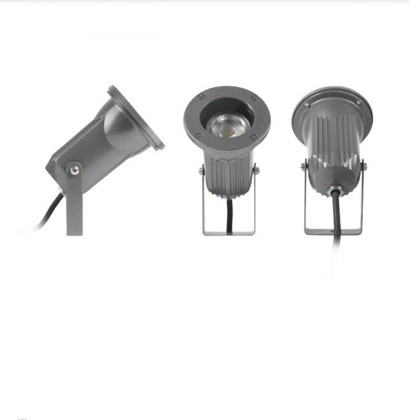 Applique esterni moderni pan international wet est155 est156 est157 gu10 led proiettore alluminio - Pan International