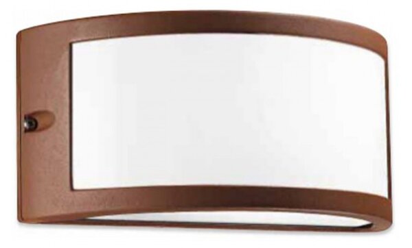 Applique gea led greta ges142 led lampada parete alluminio ruggine classica - Gea Led