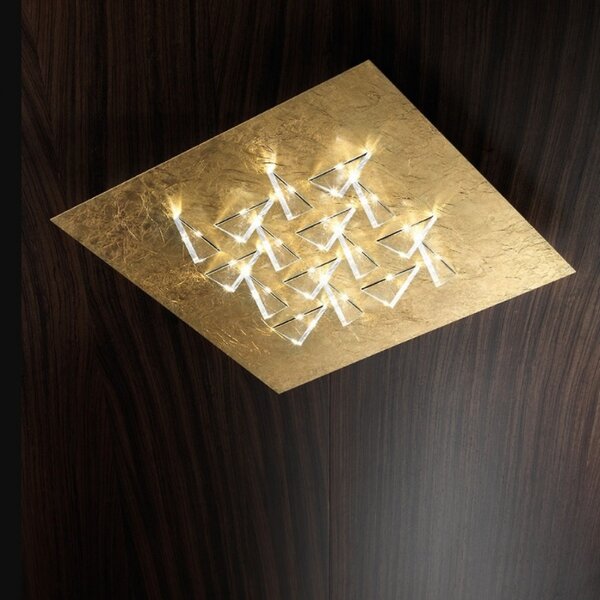 Plafoniera moderna fratelli braga cristalli 2052 pl50 led metallo metacrilato - Fratelli Braga