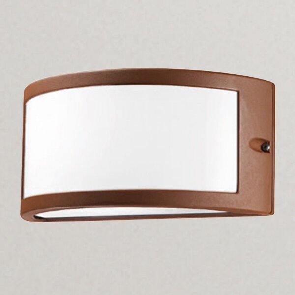 Applique gea led greta ges142 led lampada parete alluminio ruggine classica - Gea Led