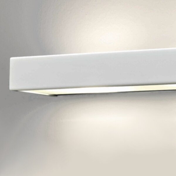 Applique moderno illuminando brik 2 r7s led metallo vetro biemissione - Illuminando