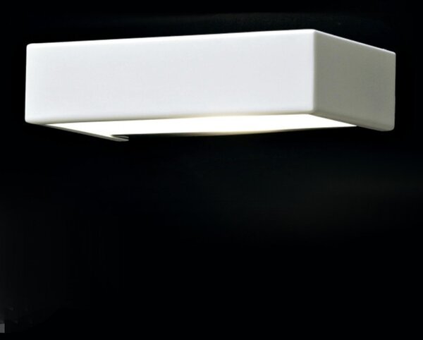 Applique moderno illuminando brik 1 led metallo vetro biemissione - Illuminando