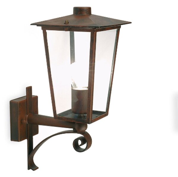 Applique classico livos ribot 940 e27 led alluminio lampada parete lanterna - Livos