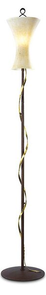Piantana classica flami daphne 2088 p e27 led ferro vetro lampada terra - Flami Illuminazione