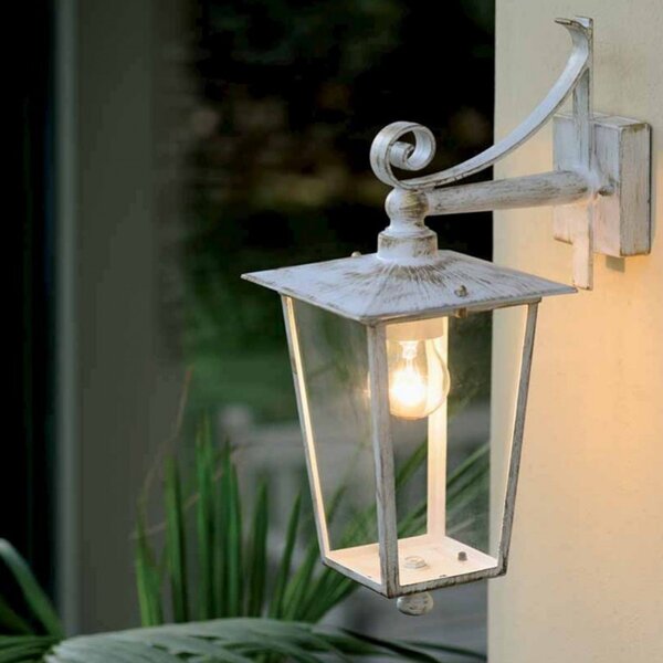 Applique classico livos ribot 941 e27 led alluminio lampada parete lanterna - Livos