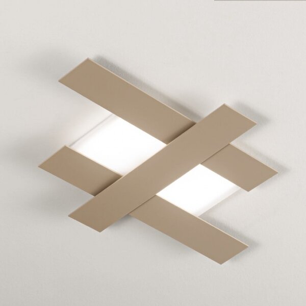 Plafoniera moderna gea luce doha pp led 30w 220v alluminio metacrilato lampada soffitto - Gea Luce