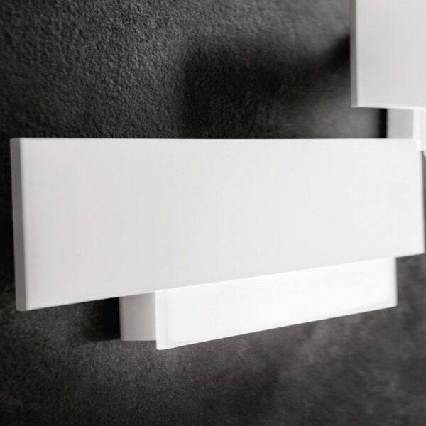 Applique moderno gea luce doha ag 25w led 220v alluminio metacrilato lampada parete - Gea Luce