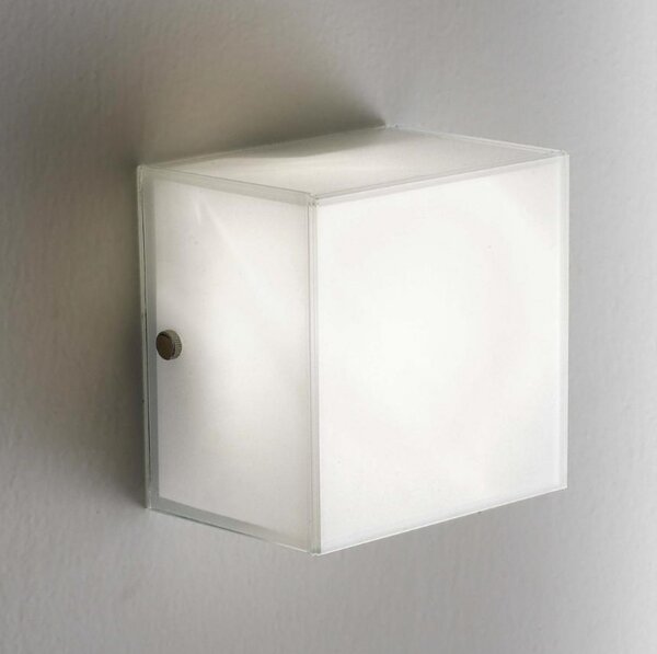 Applique moderna illuminando cubic gx53 sl led metallo vetro - Illuminando