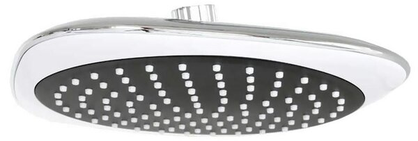 Soffione doccia Sanlingo, 20 x 20 cm, soffione doccia a pioggia, doccia a pioggia in finitura cromata, soffione doccia a pioggia quadrato, orientabile, 106 getti d'acqua