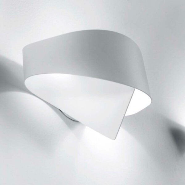 Applique moderno selene illuminazione scudo 1003 g9 led acciaio lampada parete - Selene Illuminazione