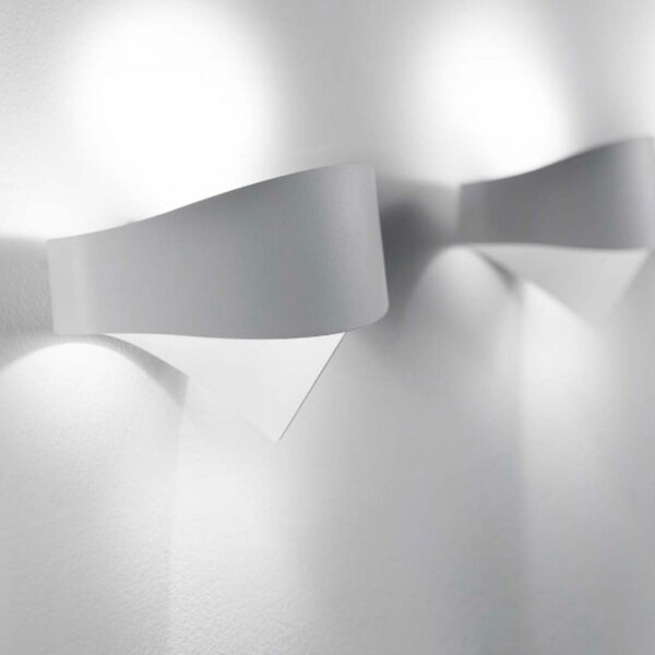 Applique moderno selene illuminazione scudo 1003 g9 led acciaio lampada parete - Selene Illuminazione