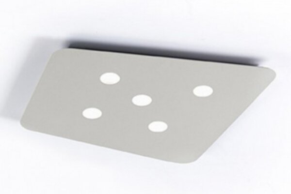 Plafoniera moderna cattaneo illuminazione fuorisquadra 764 35pa led dimmerabile metallo - Cattaneo Illuminazione