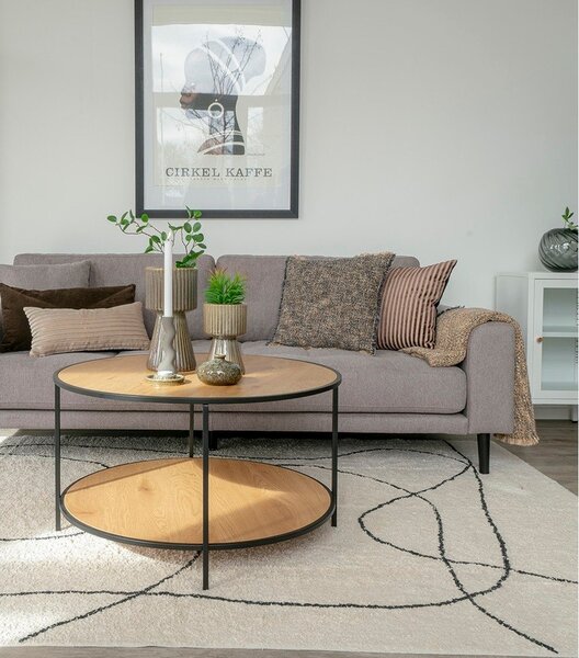 Tavolino rotondo con piano in rovere naturale ø 80 cm Vita - House Nordic