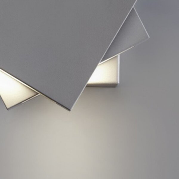 Applique moderno cattaneo illuminazione quadretto 761 10a led alluminio lampada parete - Cattaneo Illuminazione