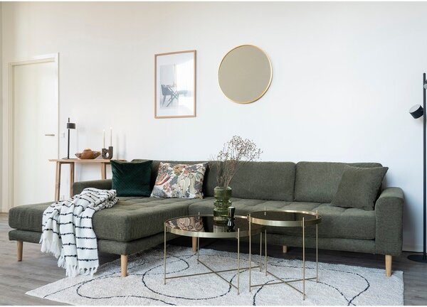 Tavolino rotondo in oro ø 48 cm Venezia - House Nordic