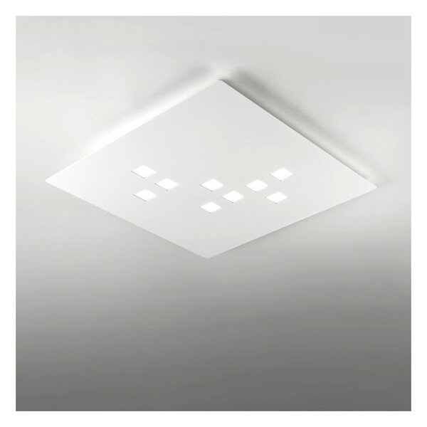 Plafoniera moderna cattaneo illuminazione plateau 773 52p led dimmerabile soffitto parete - Cattaneo Illuminazione