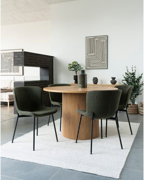 Sedie da pranzo verde scuro in un set di 2 Maceda - House Nordic