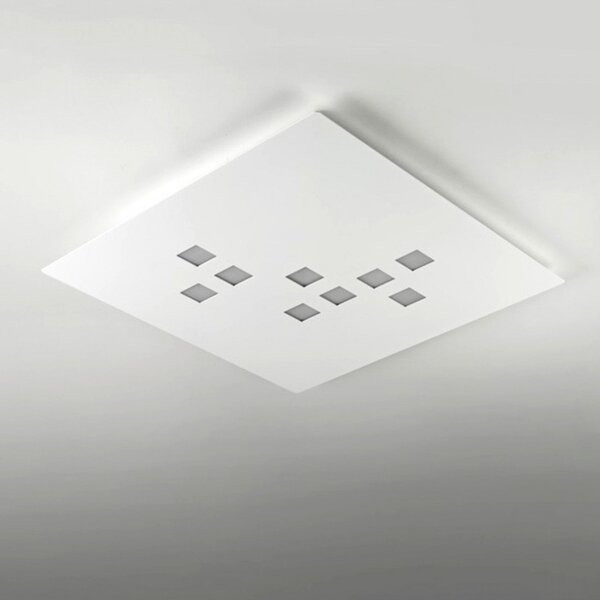 Plafoniera moderna cattaneo illuminazione plateau 773 52p led dimmerabile soffitto parete - Cattaneo Illuminazione