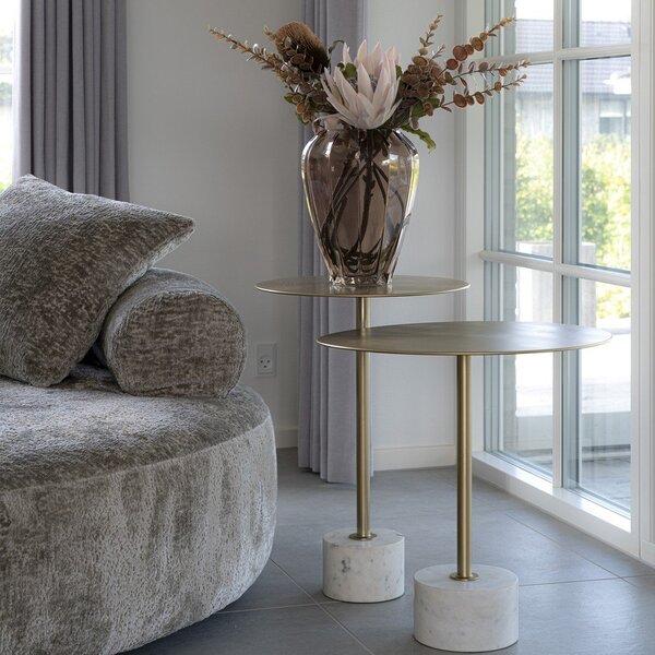 Tavolo rotondo in metallo ø 51 cm Lecco - House Nordic
