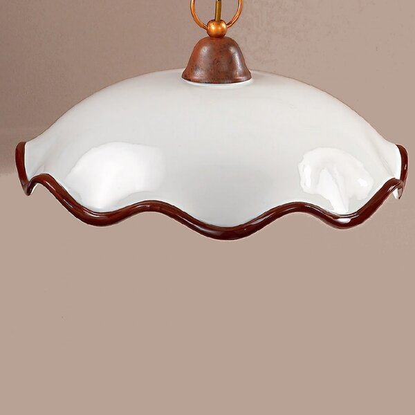 Lampadario classico due p illuminazione eloisa sp e27 led ceramica sospensione - Due P Illuminazione