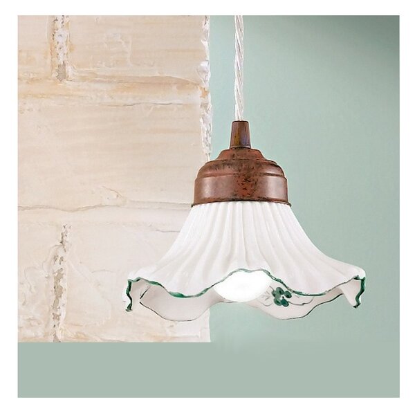 Lampadario classico due p illuminazione anna sp e27 led ceramica sospensione - Due P Illuminazione