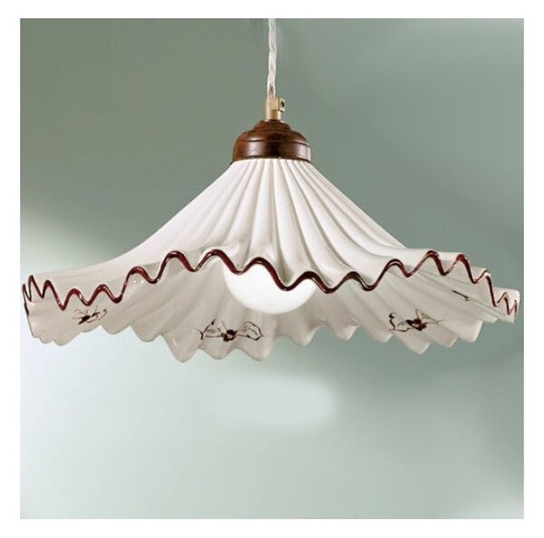 Lampadario classico due p illuminazione anna sg e27 led ceramica sospensione - Due P Illuminazione